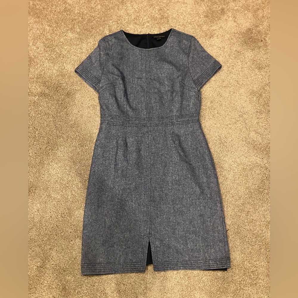 Banana Republic wool blend structured sheath Dress